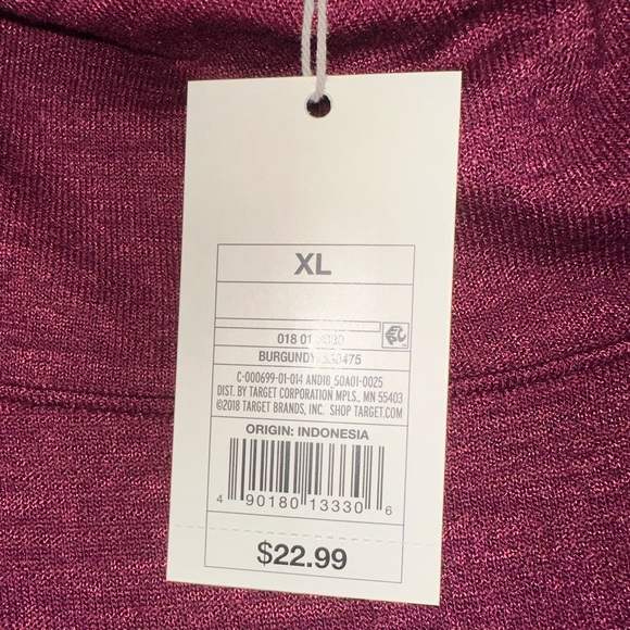 Burgundy turtleneck sweater - Picture 4 of 4